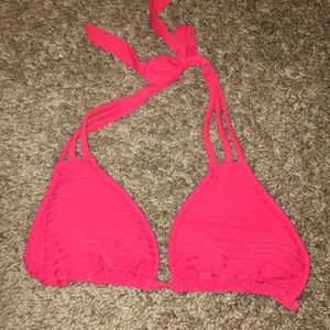 pink bikini top